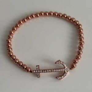 Rose Gold Anchor Bracelet